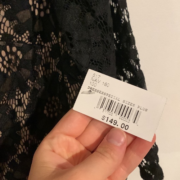 NWT JESSICA HOWARD BLACK LACE DRESS SIZE 16 - Picture 5 of 7